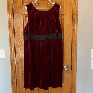 Beautiful Crimson Velvet Dress.  Size 2X